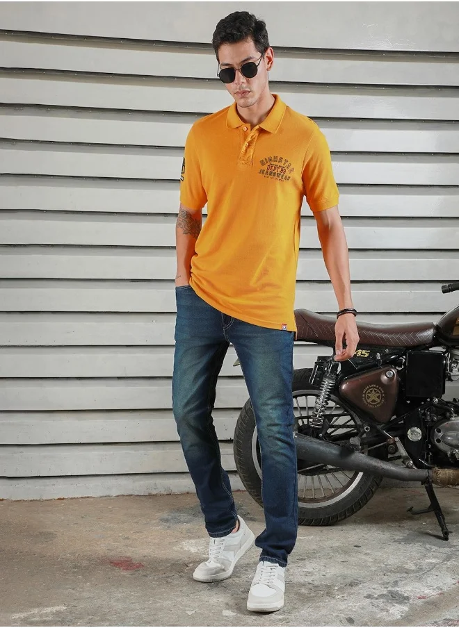 HIGH STAR Men yellow T-shirts