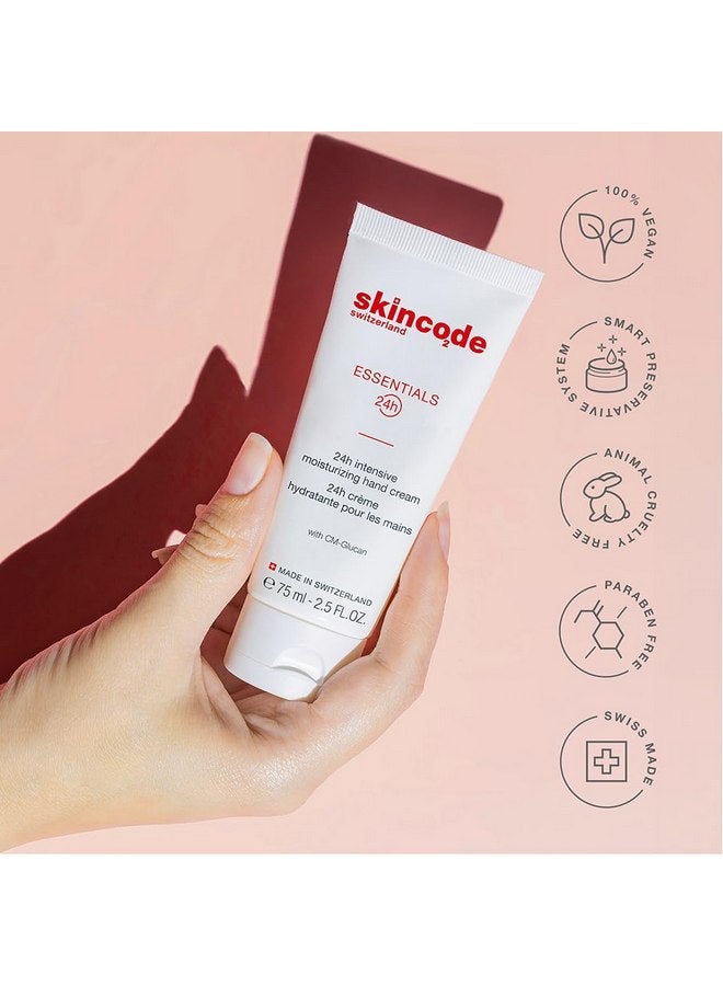 سكينكود كريم ترطيب اليدين المكثف Skincode Essentials 24H - تغذية وحماية للأيدي الجافة والمتشققة | مع CM-Glucan وزبدة الشيا | ترطيب لجميع أنواع البشرة. (2.5 أونصة / 75 مل) - Image 5