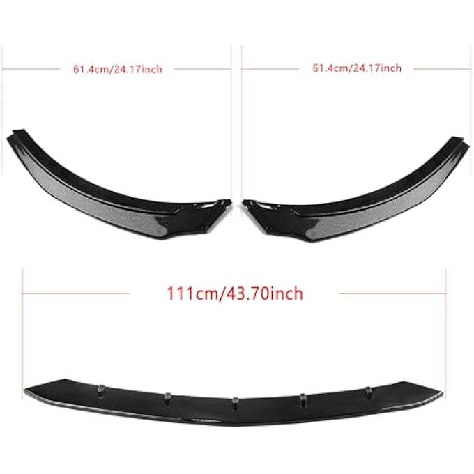 AUSMILA Front Bumper Spoiler Lip Body Kit for Benz W117 C117 CLA180 CLA45 AMG 2017-2019 - Image 2