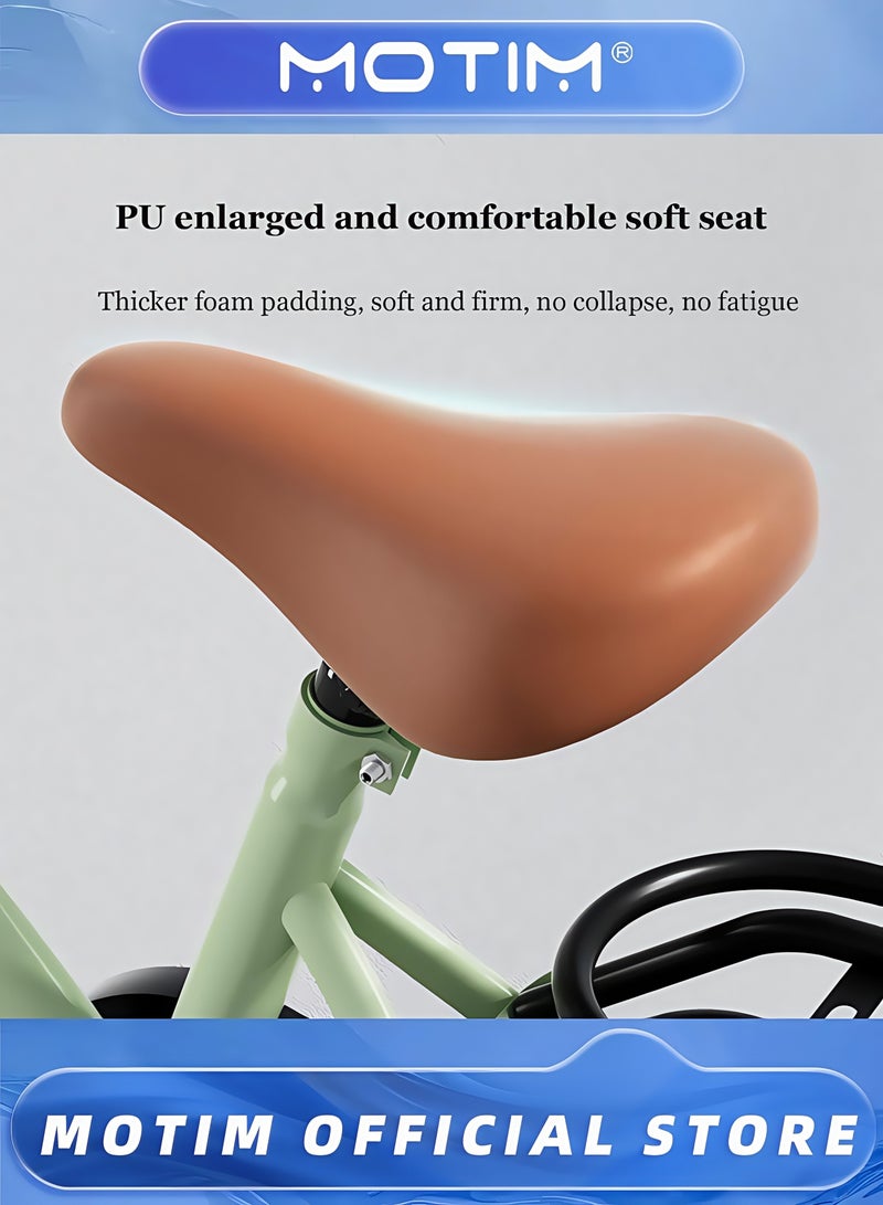 Motim Kids Road Bike for 4-7 Years Old Boys and Girls Adjustable Seat Handbrake Mudguards Backseat 16 Inch Bicycle with Training Wheels Gift for Kids - Image 5