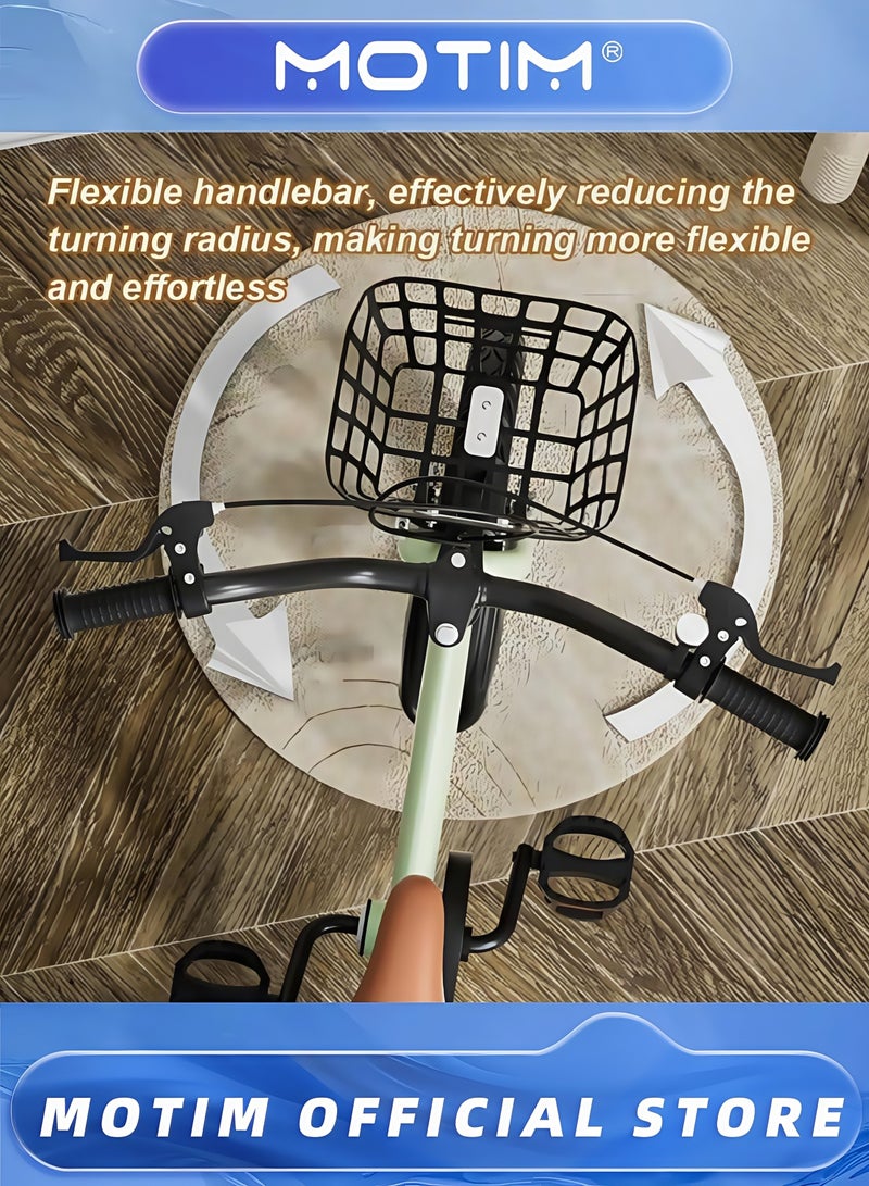 Motim Kids Road Bike for 4-7 Years Old Boys and Girls Adjustable Seat Handbrake Mudguards Backseat 16 Inch Bicycle with Training Wheels Gift for Kids - Image 4