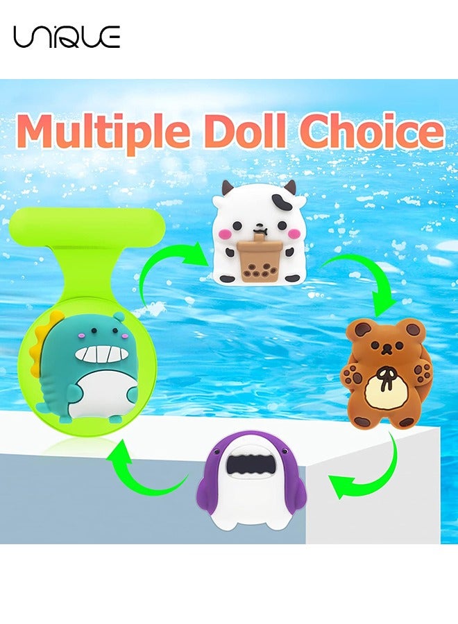 يونيك 2 + 4 قطع AirTag حامل للأطفال ، حالة خفية لأبل الهواء العلامة دبوس بروش المحمولة من سوار ، قلادة ، الفرقة ووتش ، معصمه GPS العلامات الملحقات للأولاد (أخضر + أزرق) - Image 3