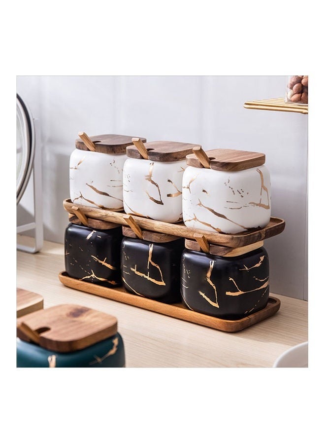 بيوينتي ثلاث قطع من جرار التوابل مع وايت 360 مل - Image 2