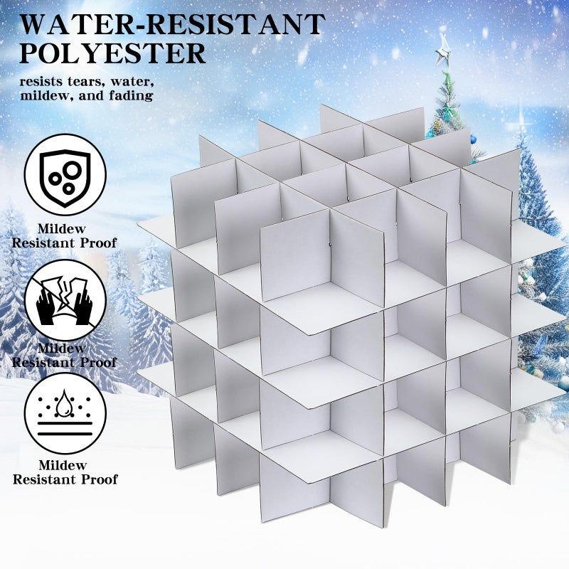 BIEBOS Christmas Tree Ball Organizer Ornament Storage Containersï¼ŒOrnament Storage Box Hard Plastic Containers That Store Up To 64 Holiday Ornaments - Image 5