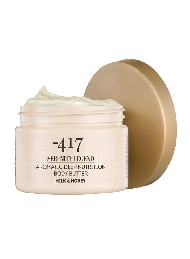 -417 Dead Sea Cosmetics Milk & Honey Deep Nutrition Body Butter For Dry Skin - Nourishes & Protects from UV Radiation - Softening Body Moisturizer - With Shea Butter & Aloe Vera - All Natural 8.4 oz - Image 1