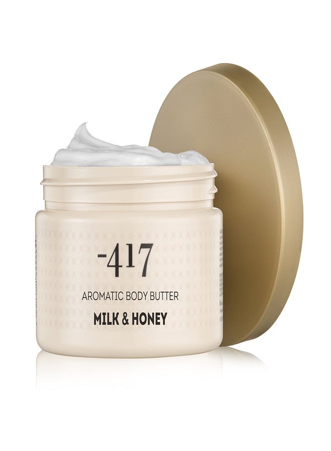 -417 Dead Sea Cosmetics Milk & Honey Deep Nutrition Body Butter For Dry Skin - Nourishes & Protects from UV Radiation - Softening Body Moisturizer - With Shea Butter & Aloe Vera - All Natural 8.4 oz - Image 2
