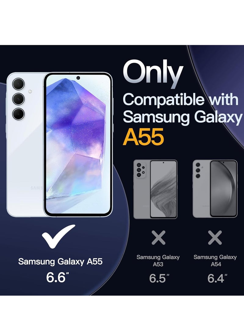 BORTONY Samsung Galaxy A55 Case Cover Flexible Soft Silicone Slim Fit Case for Galaxy A55 Anti Scratch with Inside Microfiber Lining Shockproof Protective Phone Case for Galaxy A55 Case 6.6 inch  - Image 2