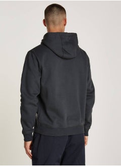 TOMMY JEANS Men's Regular Fit Flag Hoodie, Grey - Cotton  - Image 3