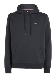TOMMY JEANS Men's Regular Fit Flag Hoodie, Grey - Cotton  - Image 2