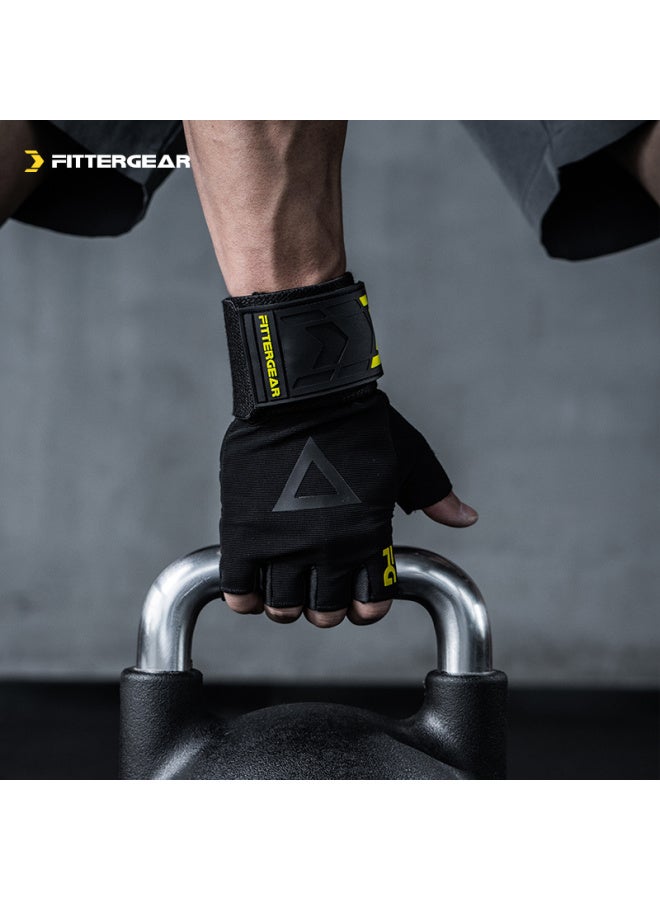 Fittergear Fitness Gloves With Wrist Guards For Pull-ups, Bench Press, Exercise Equipment, Deadlifts, Non-slip, Anti-callus, For Men - Image 1