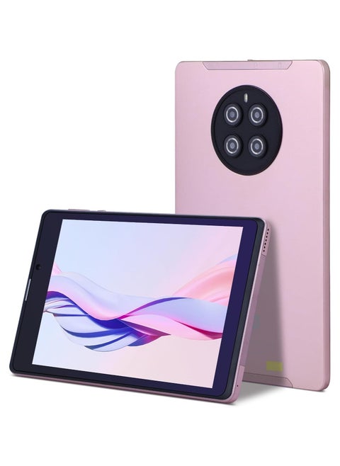 CM815 Tablet  8-inch screen LTE connectivity supports 5G band Wi-Fi connection equipped with 8GB RAM and 512GB storage space with a durable shock-resistant cover(Pink)