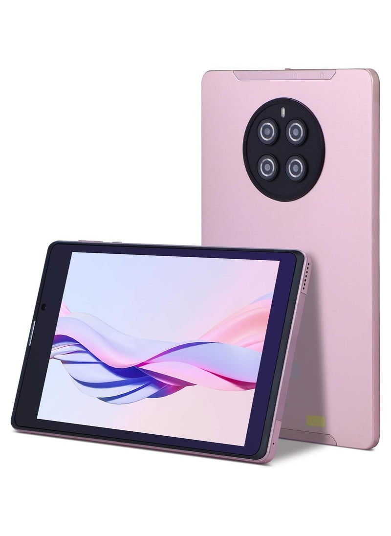 CM815 Tablet  8-inch screen LTE connectivity supports 5G band Wi-Fi connection equipped with 8GB RAM and 512GB storage space with a durable shock-resistant cover(Pink)