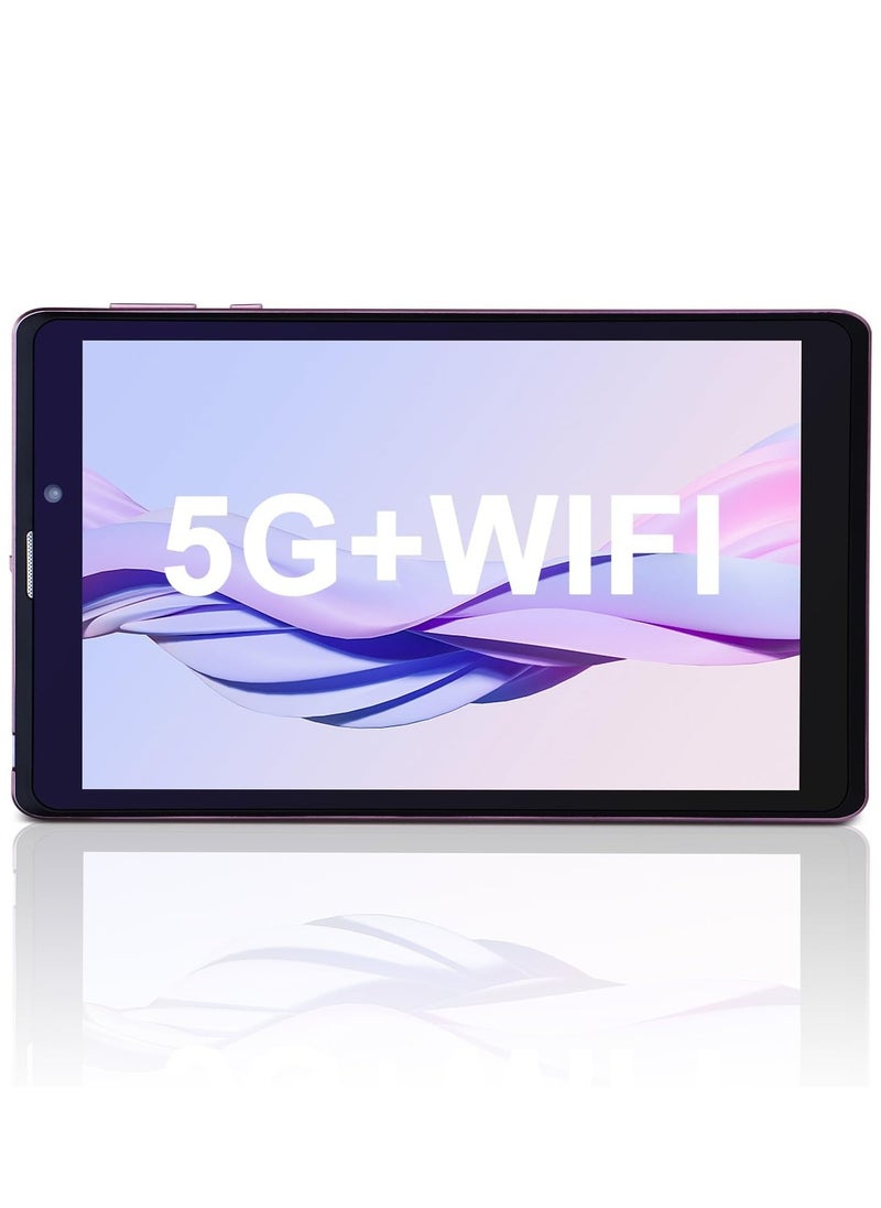 CM815 Tablet  8-inch screen LTE connectivity supports 5G band Wi-Fi connection equipped with 8GB RAM and 512GB storage space with a durable shock-resistant cover(Pink)