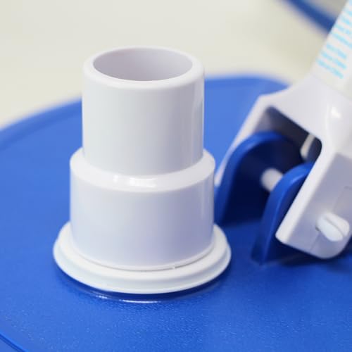 SWIMLINE HYDROTOOLS Manual Pool Vacuum Head Attachment For Inground & Above Ground Pools |Weighted Swimming Pool Vac Head Half Moon W/ Bristles| Swivel Hose 1-1/4 or 1-1/2’’| Clean Debris Corners - Image 2