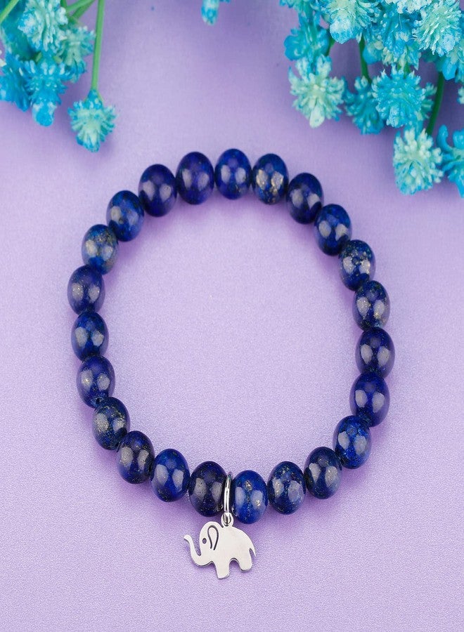 بارتنر هدايا وداع لزميلات العمل من مجموعة "الفيل الشريك" - هدايا وداع للنساء - هدايا رحيل - هدايا تقاعد لزميلات العمل - هدايا للمدير - هدايا وظيفة جديدة - سوار الفيل المحظوظ لأصدقاء العمل مع علبة هدايا وبطاقة رسالة (حجر اللازورد) - Image 3