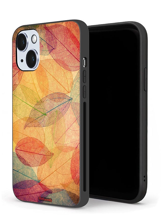 Tolwak Apple iPhone 14 Plus Protective Case Leaves Abstract Digital Art - Image 1