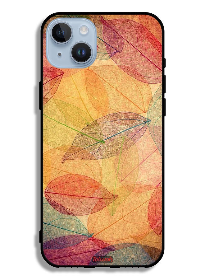 Tolwak Apple iPhone 14 Plus Protective Case Leaves Abstract Digital Art - Image 2