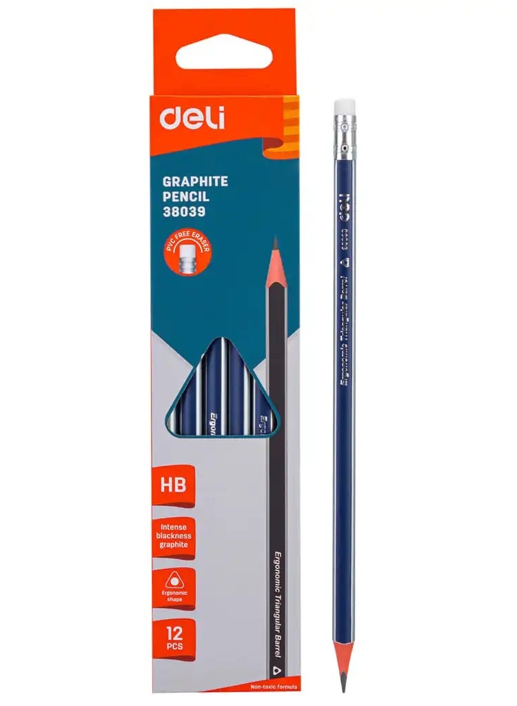 12-Piece HB Graphite Pencils
