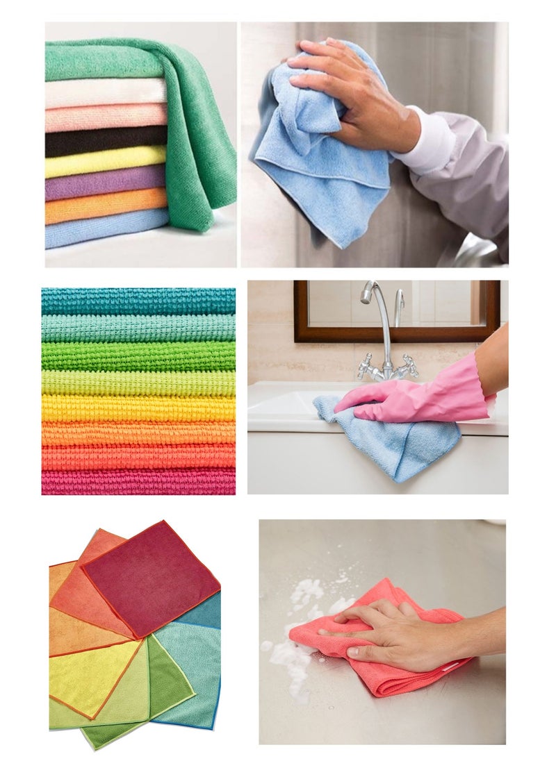 Ultra Soft High-Pile Microfiber Towels Great for Car Interior, Exterior, and Glass Cleaning 24 Towels