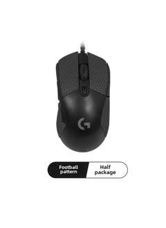 Anti-slip Mouse Sticker Logitech G403 G603 G703 Special Sweat-absorbent Sticker Hero CF/LOL Sticker Protective Film-Color: Black Football Pattern 1 ]