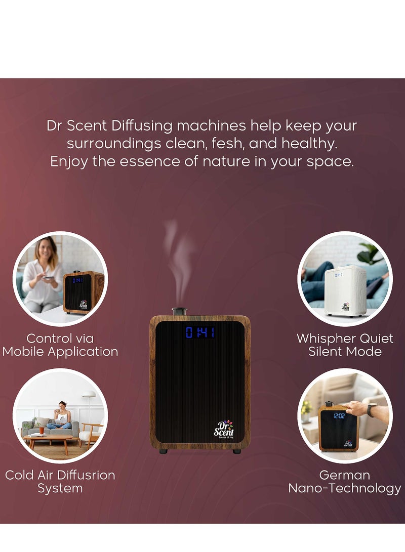 Dr Scent Breeze of Joy Essential Oil Diffuser Fragrance Machine Wood (Large) - Image 5