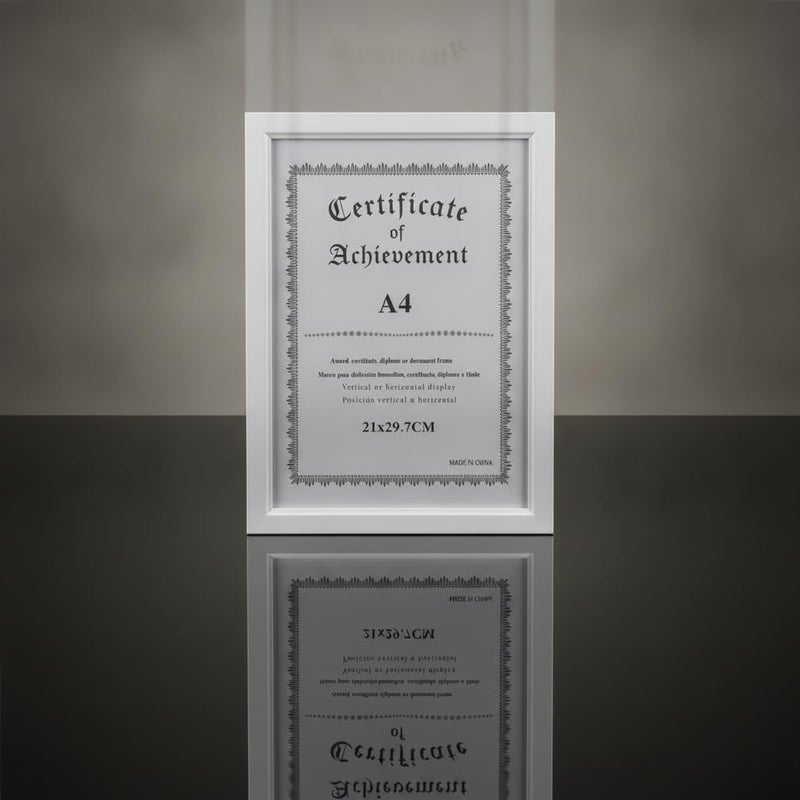 A4 Certificate Frame, White, 21x29.7 cm - Image 3