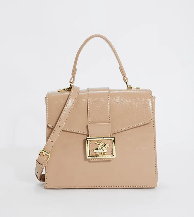 BEVERLY HILLS POLO CLUB Logo Detail Top Handle Bag