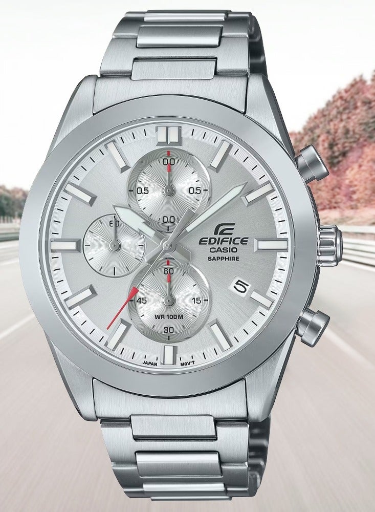 CASIO Edifice Chronograph White Dial Stainless Steel Watch EFB-710D-7AVUDF - Image 2