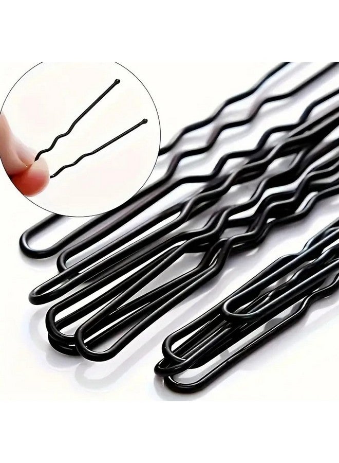 Kabello 100 Pcs Hair Juda Pins | U Shaped Pins | Bun Pins & Bridal Pin Hair Styling Tools for Women and Girls - Black - Image 4