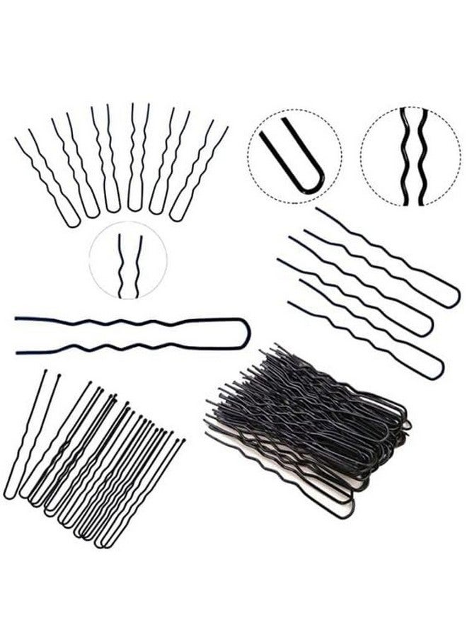 Kabello 100 Pcs Hair Juda Pins | U Shaped Pins | Bun Pins & Bridal Pin Hair Styling Tools for Women and Girls - Black - Image 2