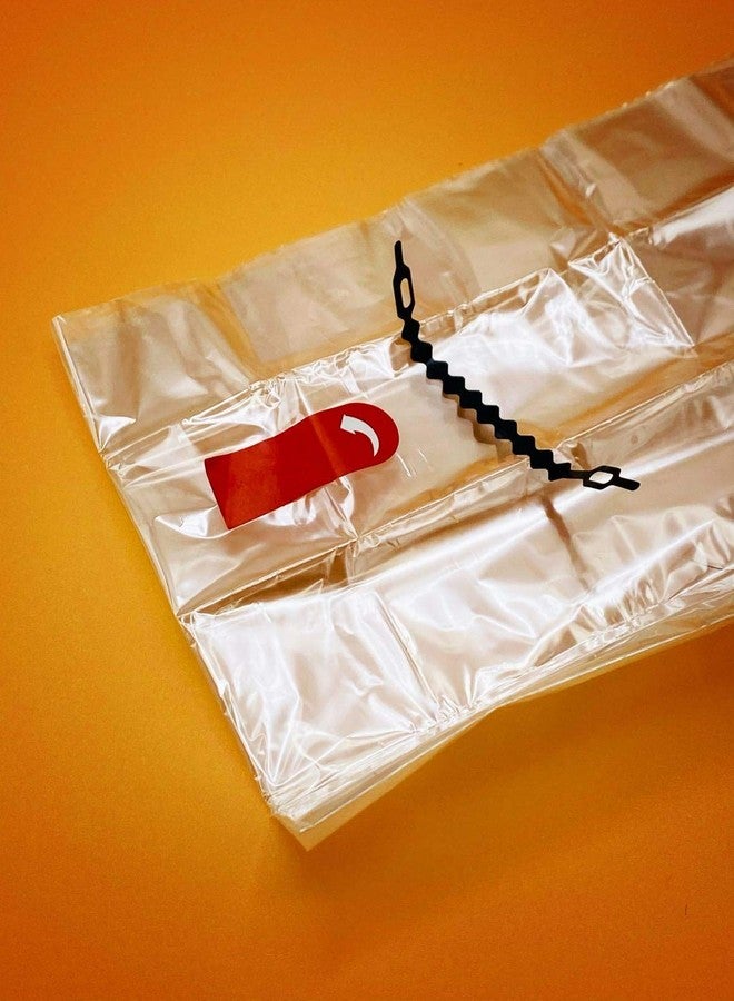 SIPA أكياس فرن متعددة الاستخدامات SIPA - 10" × 15" خالية من BPA، قابلة للتخلص، طبقة واحدة من PET مع إغلاق بخيط - مثالية للطهي، تحتفظ بالرطوبة، آمنة للاستخدام في الميكروويف - حمراء - 100 عبوة - Image 3