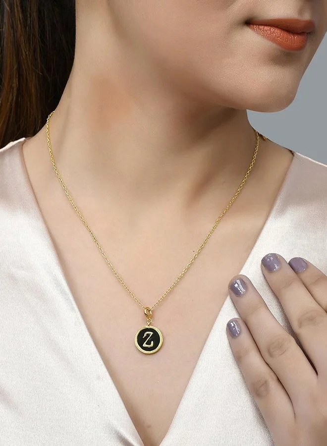 VOYLLA Valentine's Day Collection Alphabet Z Black Enamel Charm