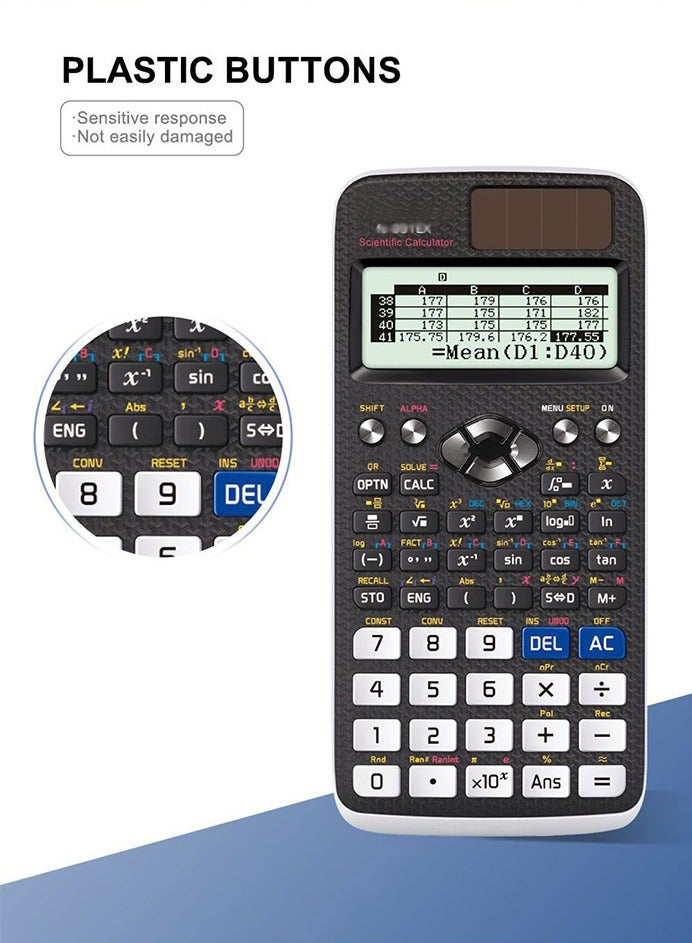 OASIS DESERT Scientific Calculator, Function Calculator, 552 Functions for Solving Complex Equations - Image 4
