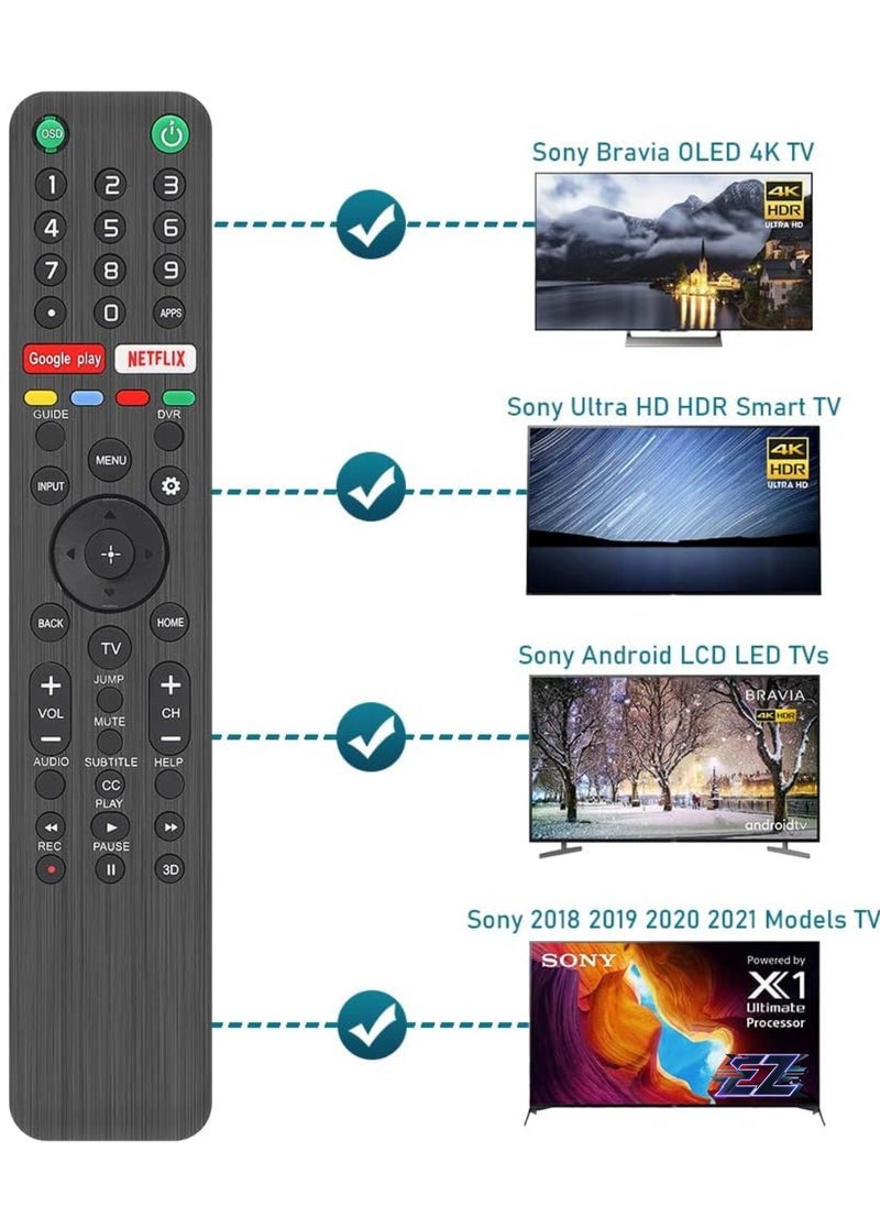 SmartGrist Universal Remote Control RMF-TX500U Remote Control for Sony Android 4K UHD LED Internet TV KD XBR UHD LED 43 48 49 55 65 75 85 77 85 98 Inch (Without Voice Function) with battery - Image 2