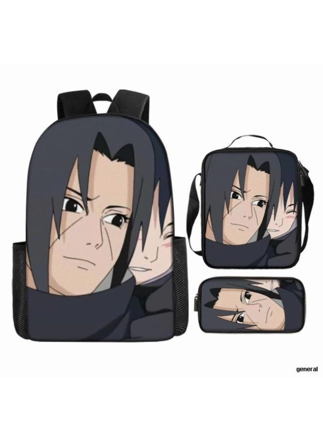 عام حقيبة ظهر مطبوعة بالرسوم المتحركة + مجموعة حقائب اليد + القلم، مجموعة حقائب عملية من ثلاث قطع (يمكن استخدام الطلاب والأطفال ونزهات الأصدقاء ورياضات تسلق الجبال وما إلى ذلك) - 86 - Image 1