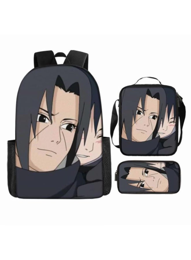 عام حقيبة ظهر مطبوعة بالرسوم المتحركة + مجموعة حقائب اليد + القلم، مجموعة حقائب عملية من ثلاث قطع (يمكن استخدام الطلاب والأطفال ونزهات الأصدقاء ورياضات تسلق الجبال وما إلى ذلك) - 86 - Image 3