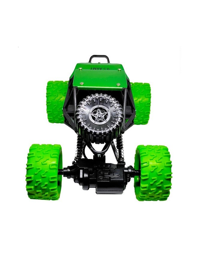 ويمبلي شاحنة ويمبلي الوحشية للتحكم عن بعد، سيارة روك كرولر 4×4 عالية السرعة، سيارة سباق رالي قابلة لإعادة الشحن (أخضر) - Image 2