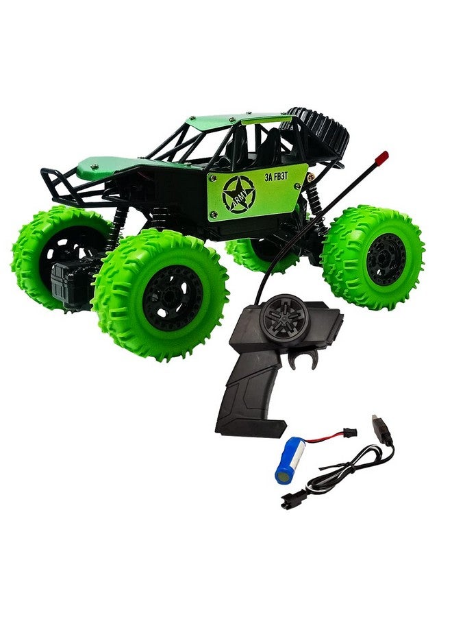 ويمبلي شاحنة ويمبلي الوحشية للتحكم عن بعد، سيارة روك كرولر 4×4 عالية السرعة، سيارة سباق رالي قابلة لإعادة الشحن (أخضر) - Image 1