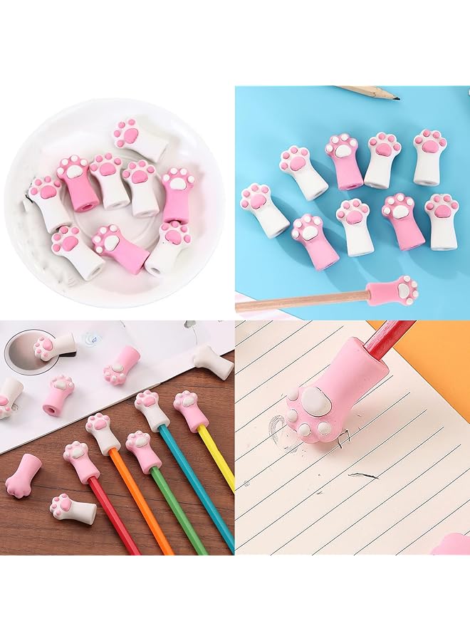 erorex 9 Pack Cat Paw Pencil Top Erasers Fun Kids Erasers For School Cap Erasers For Pencils Adorable Eraser Toppers - Image 3