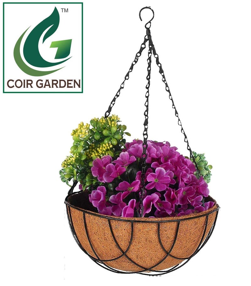 Coir Garden Hanging Basket 6 INCH 3 Pieces - Image 2