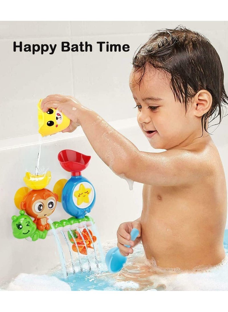 Bebiland Baby Bath Toy for Toddlers Baby and Kids, Boys and Girls Bathtub Toy, Spinning Gear and Googly Eyes for Toddler or Baby Bath Time, Sensory Development Bath Tub Toys (Multicolor)  - Image 5