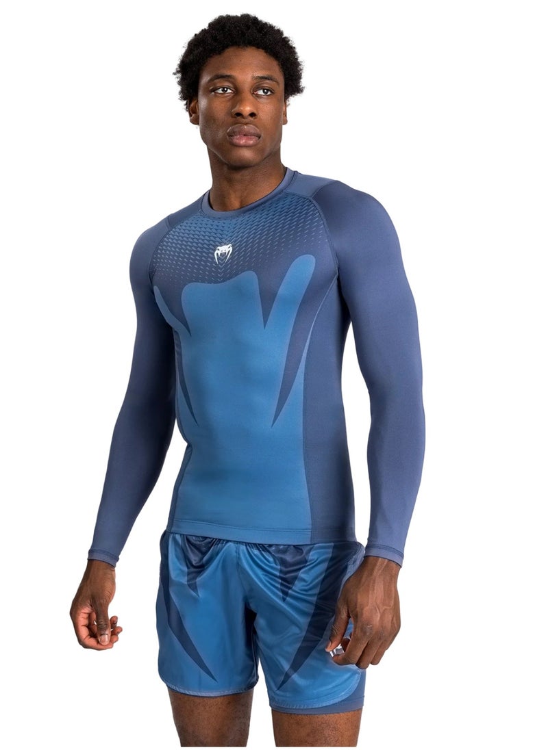 VENUM - VENUM ATTACK RASHGUARDS LONG SLEEVES NAVY BLUE - Image 1