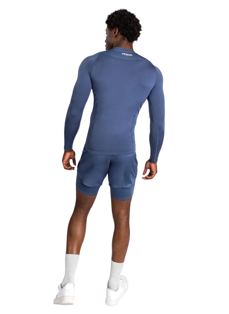 VENUM - VENUM ATTACK RASHGUARDS LONG SLEEVES NAVY BLUE - Image 1