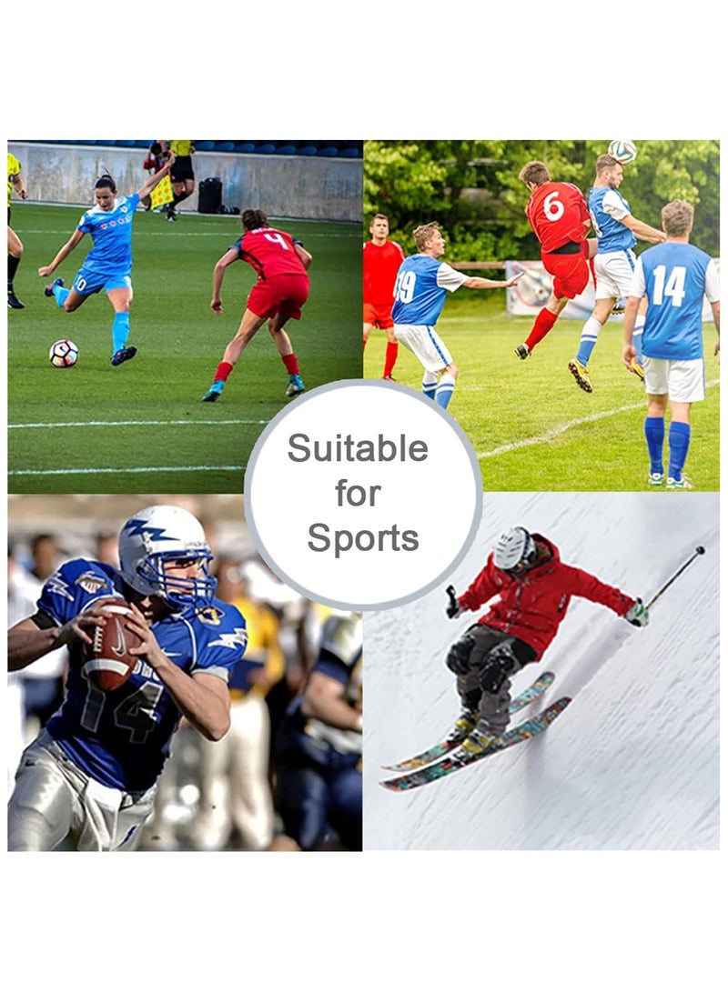 Generic Mult-Color Soft Helmet Flag Football Rugby Goalkeeper Helmet Cap Soft Shell Helmet Soccer Headgear Special Needs Protection for Childrens 4-12 Years  - Image 3