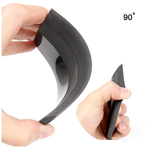 CNGZSY PPF Squeegee Soft Silicone Rubber Scraper Anti-Scratch TPU Coating Scraper for Car Vinyl Paint Protection Film Installation, Vinyl Wrap and Window Tint Windshield Glass Cleaning Squeegee Tool (Black) - Image 5