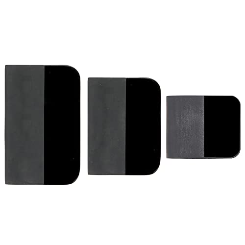 CNGZSY PPF Squeegee Soft Silicone Rubber Scraper Anti-Scratch TPU Coating Scraper for Car Vinyl Paint Protection Film Installation, Vinyl Wrap and Window Tint Windshield Glass Cleaning Squeegee Tool (Black) - Image 1