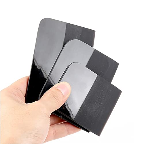 CNGZSY PPF Squeegee Soft Silicone Rubber Scraper Anti-Scratch TPU Coating Scraper for Car Vinyl Paint Protection Film Installation, Vinyl Wrap and Window Tint Windshield Glass Cleaning Squeegee Tool (Black) - Image 3