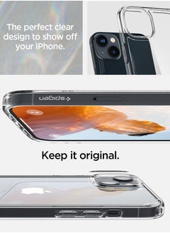 Spigen غطاء حماية لهاتف iPhone 14 Ultra Hybrid - شفاف كريستالي  - Image 5