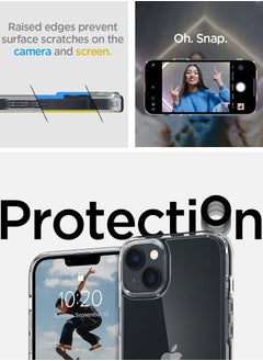 Spigen غطاء حماية لهاتف iPhone 14 Ultra Hybrid - شفاف كريستالي  - Image 4