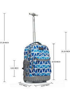 Generic Kids Rolling Backpacks Fashion Printed Trolley School Bags Large Capacity Wheeled Kids' Luggage Bag  - Image 2